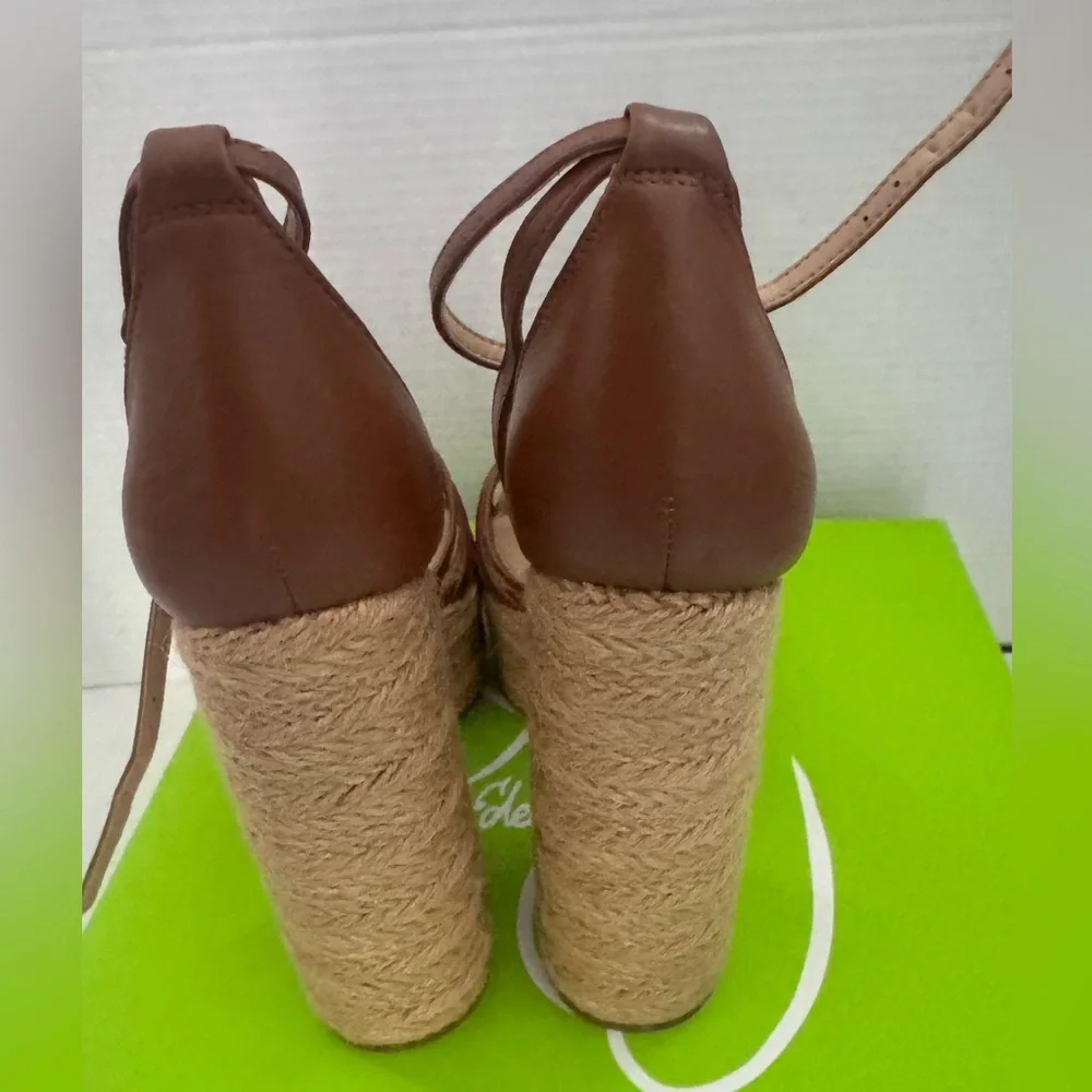 NEW Sam Edelman Kade Ankle Strap Espadrille Platform Sandal Sandals Shoes 9.5 - Picture 5 of 8